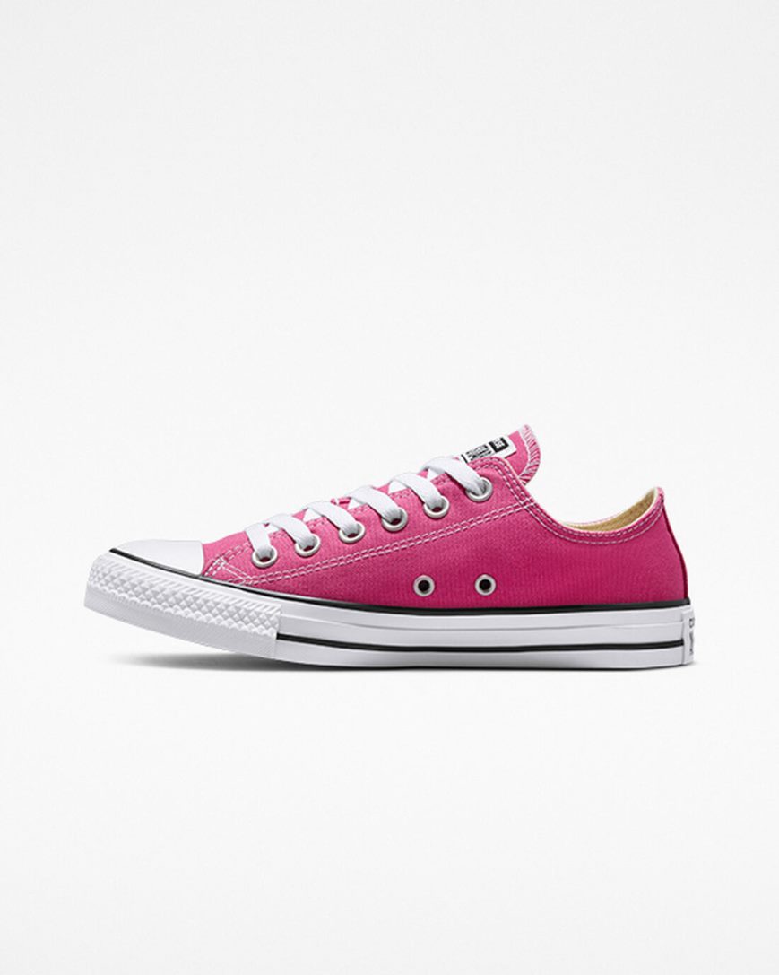 Men's Converse Chuck Taylor All Star Seasonal Color Low Top Shoes Fuchsia / White / Black | AU 401E9H